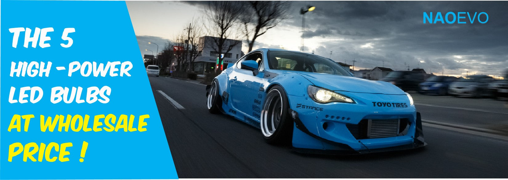 5 High-Power LED Headlight Bulbs at Wholesale Prices!