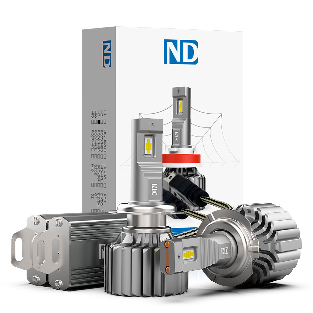 Brightest H7 LED Headlight Bulb 140W 16800LM White | PROJECTOR HOUSING - NAOEVO