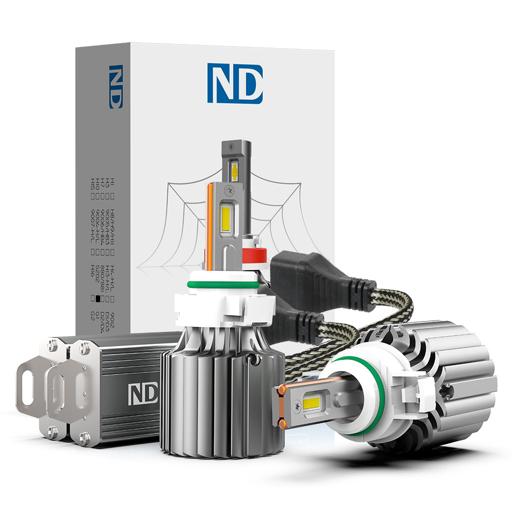 Brightest 5202 LED Headlight Bulb 140W 16800LM White | NAOEVO ND Series - NAOEVO