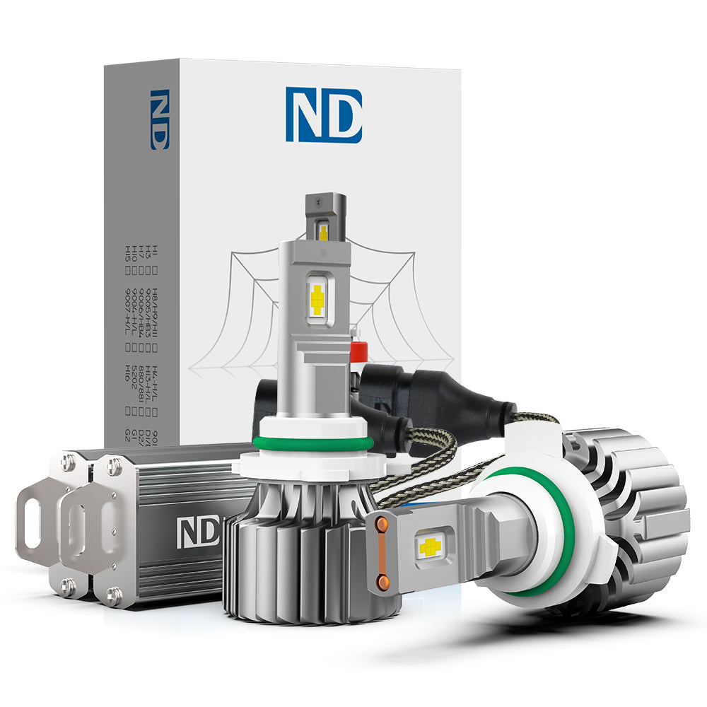 Brightest 9012 LED Headlight Bulb 140W 16800LM White | NAOEVO ND Series - NAOEVO