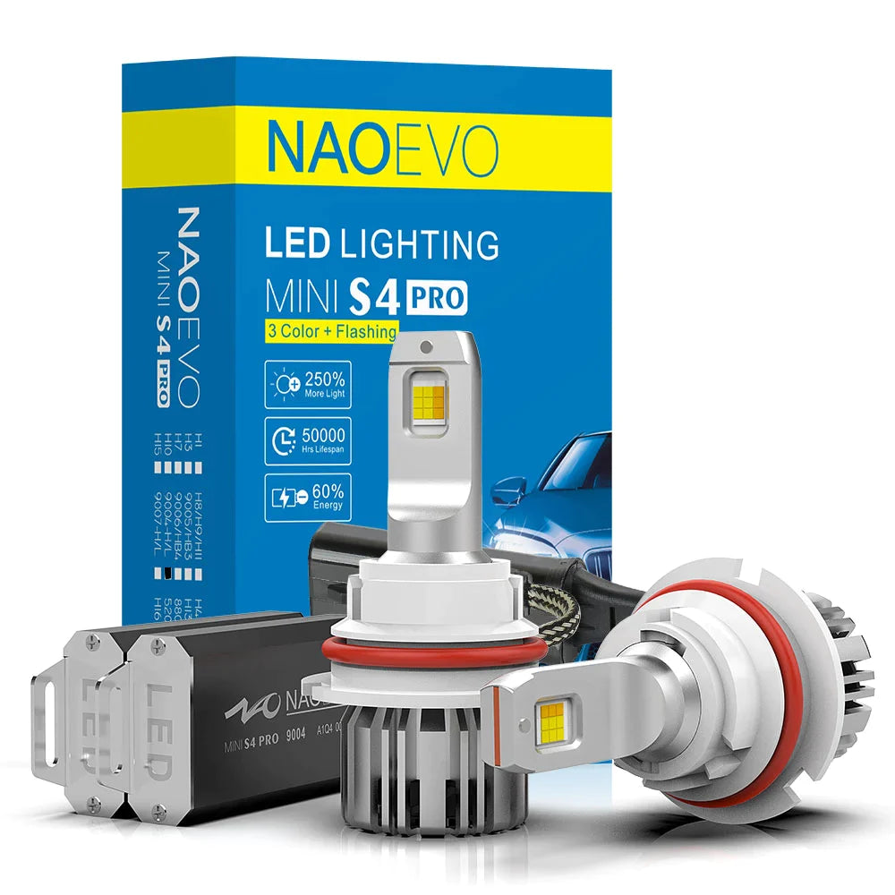 NINEO 9005 9006 Fog Light Bulbs Combo, 2025 Upgrade 9005+9006 Driving Light 6