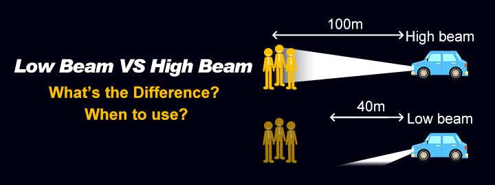 high beam klow beam Car light controls explained: beam, low beam, fog lights, and side indicators High Beams vs Low Beams:
