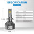 220W 26400LM LED Headlight Bulbs 6500K White  | NAOEVO NW Series, 2 Bulbs
