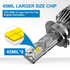 90W 10800LM LED Headlight Bulbs 6500K White | NAOEVO Core Series, 2 Bulbs
