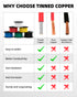 NAOEVO 16 Gauge Wire 600ft, 16 AWG Wire 6 Colors 100ft Each Spool, Flexible Silicone Tinned Copper Electrical Cable