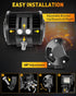 NAOEVO 4 Inch LED Pod Lights White Amber 3 Modes