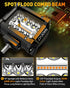 NAOEVO 4 Inch LED Pod Lights White Amber 3 Modes