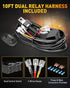 NAOEVO 4 Inch LED Pod Lights White Amber 3 Modes