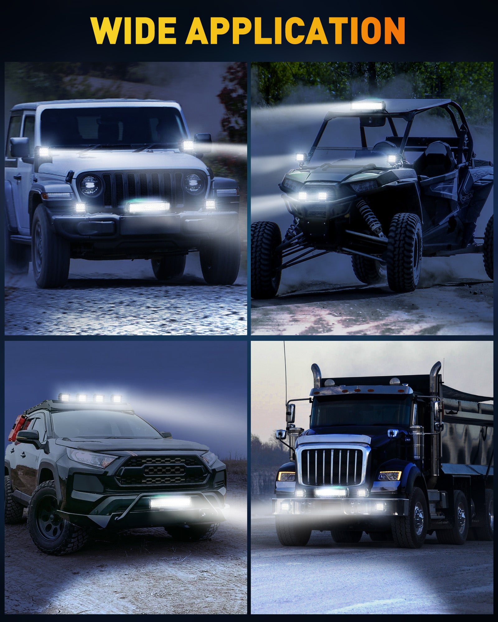 Led Light Bar With Wiring 2x 4inch 200W TRI-ROW Led Work Light Bar Spot Flood Pods Combo Led Light Bar With Wiring 2x 4inch 200W TRI-ROW Led Work Light Bar Spot Flood Pods Combo