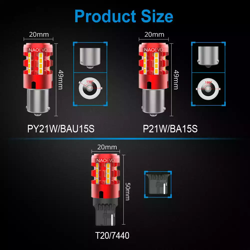 T20 7440 7443/1157 P215W/P21W BA15S LED Light Bulb