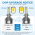 220W 26400LM LED Headlight Bulbs 6500K White  | NAOEVO NW Series, 2 Bulbs