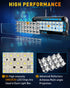 7 Inch LED Light Bar, LED Offroad Fog/Driving Lights, 50W 6000LM Tri-Row Work for Truck Boat Car UTV ATV, 2-Pack (White)