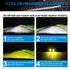 3 Colors  5202 LED Fog Light Bulb For Rainy Snoy Foggy | NAOEVO S4 PRO Series, 2 Bulbs