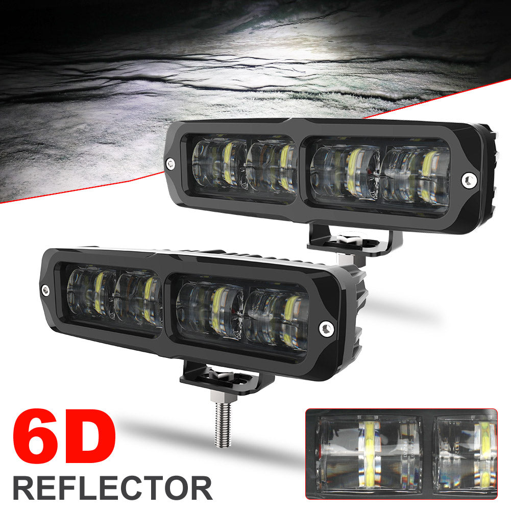 6" 40W 6D Lens LED Light Bar Work Light for Cars 4x4 4WD Uaz ATV Motorcycle | Naoevo