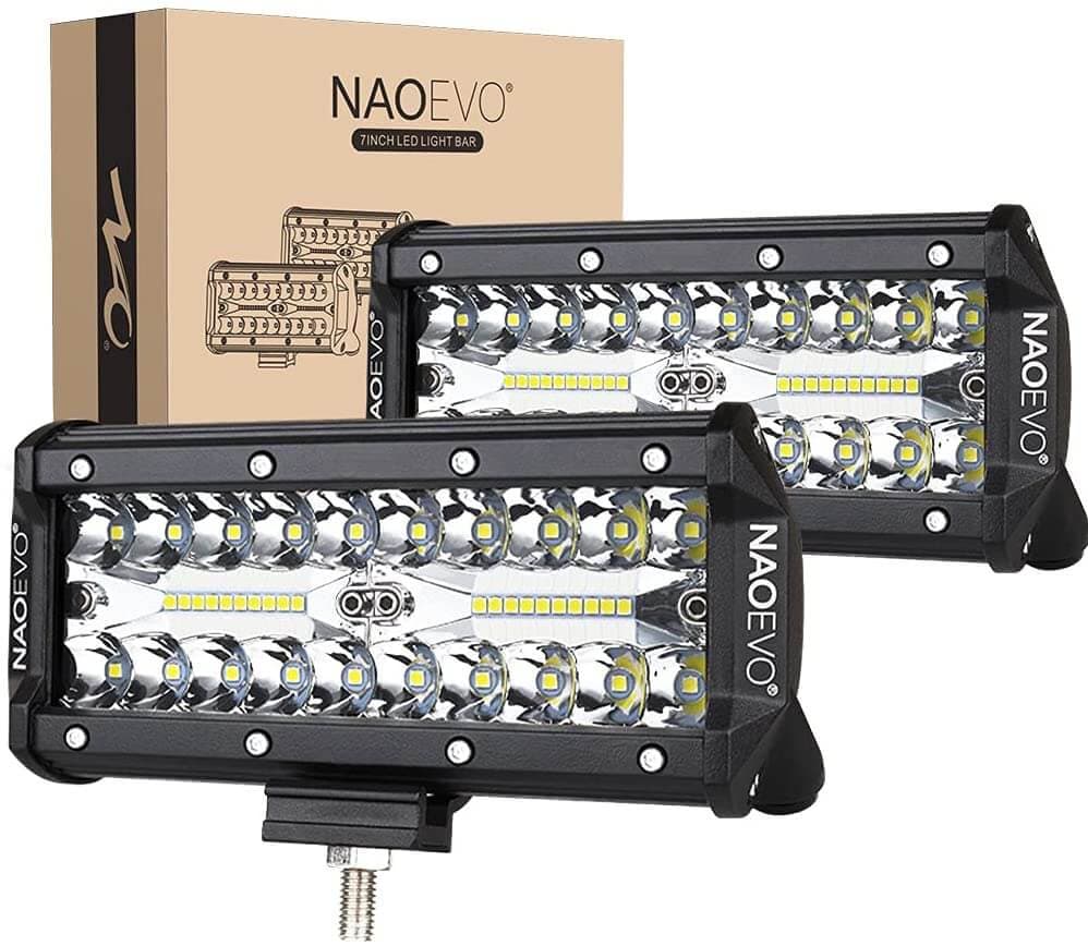 7 Inch 240W LED Light Bar with Spot Flood Combo Beam | Naoevo