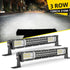 7-20 Inch 3 Row White Led Light Bar - NAOEVO