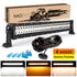 22 inch 160W LED Light Bar Amber White Off-Road Lighting | Naoevo