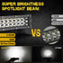 7 inch 180W 3 Row White Led Light Bar | Naoevo