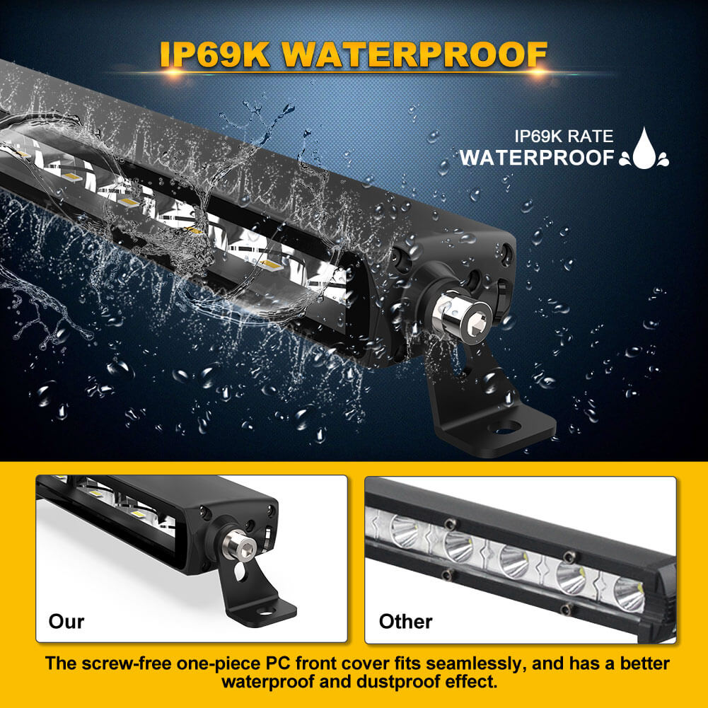 10 Inch 40W 12D LED Light Bar Barra Led Fog Light | Naoevo