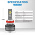 Powerful H11 H8 H9 LED Headlight Bulb 12000LM | NP Series - NAOEVO