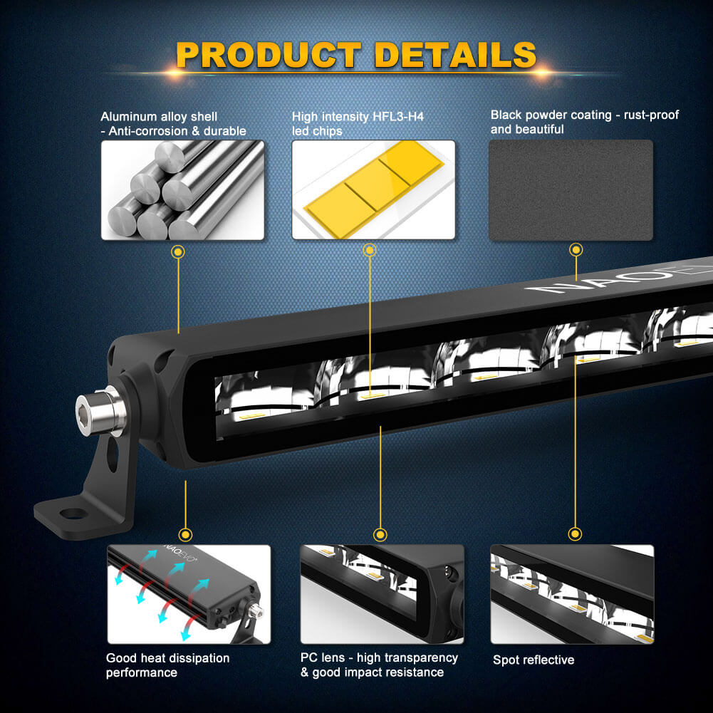 20 Inch 100W LED Light Bar Barra Led Fog Light | Naoevo