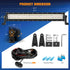 22 inch 160W LED Light Bar Amber White Off-Road Lighting | Naoevo