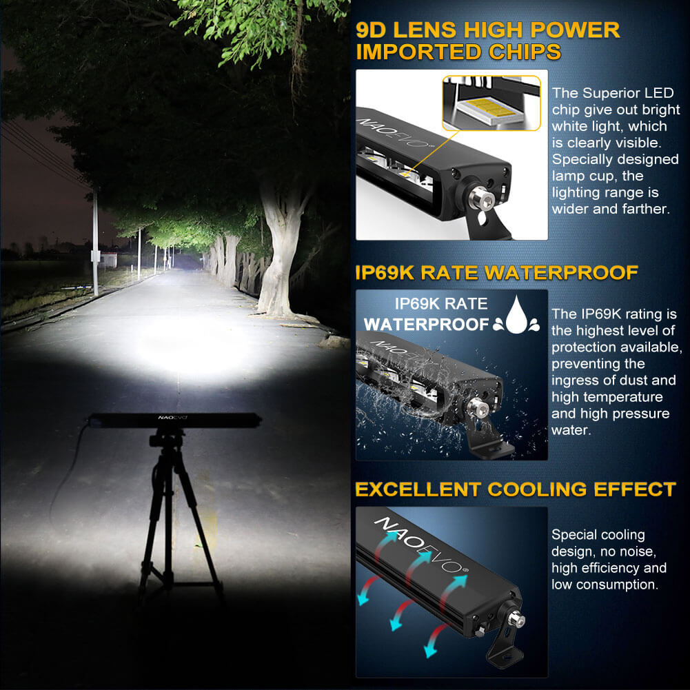 20 Inch 100W LED Light Bar Barra Led Fog Light | Naoevo