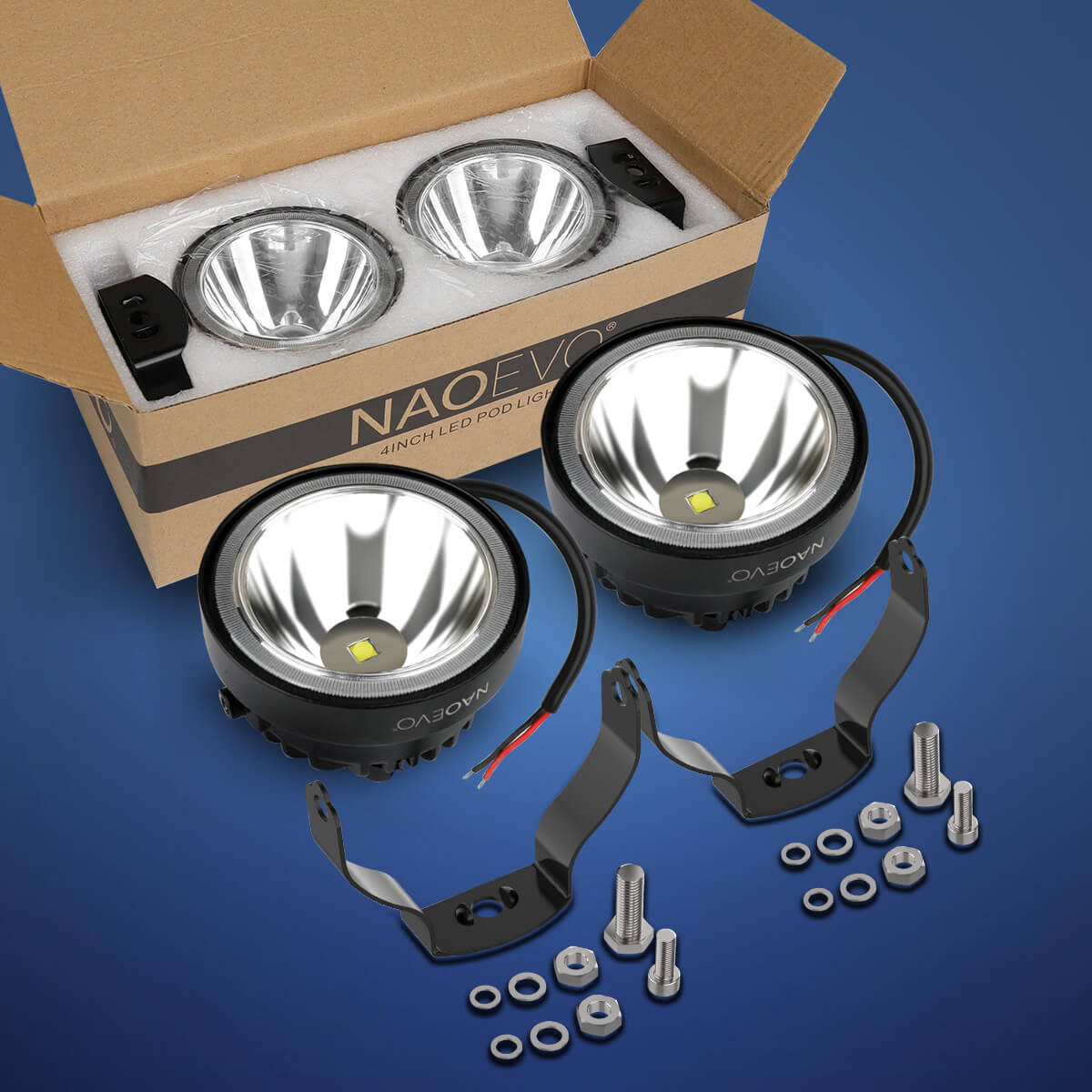 4 Inch Round LED Light Pods Fog Light Led Work Light - spot white 4 Inch Round LED Light Pods Fog Light Led Work Light - spot white