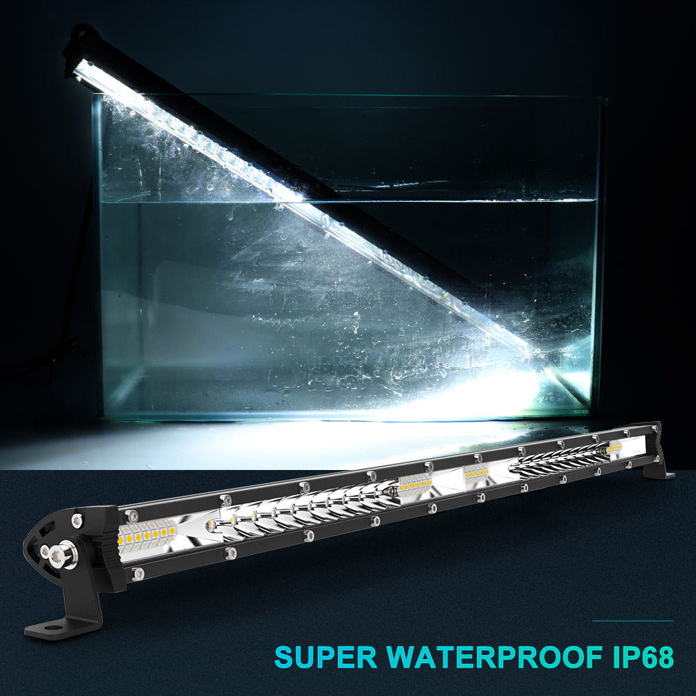 20 inch 320W White Slim LED Light Bar Spot Flood Combo | Naoevo