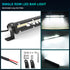 12 inch 160W White Slim LED Light Bar Spot Flood Combo - NAOEVO