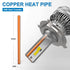 Top Efficient H7 LED Car Light Bulb 100W 12000LM Safe Beam Pattern - NAOEVO