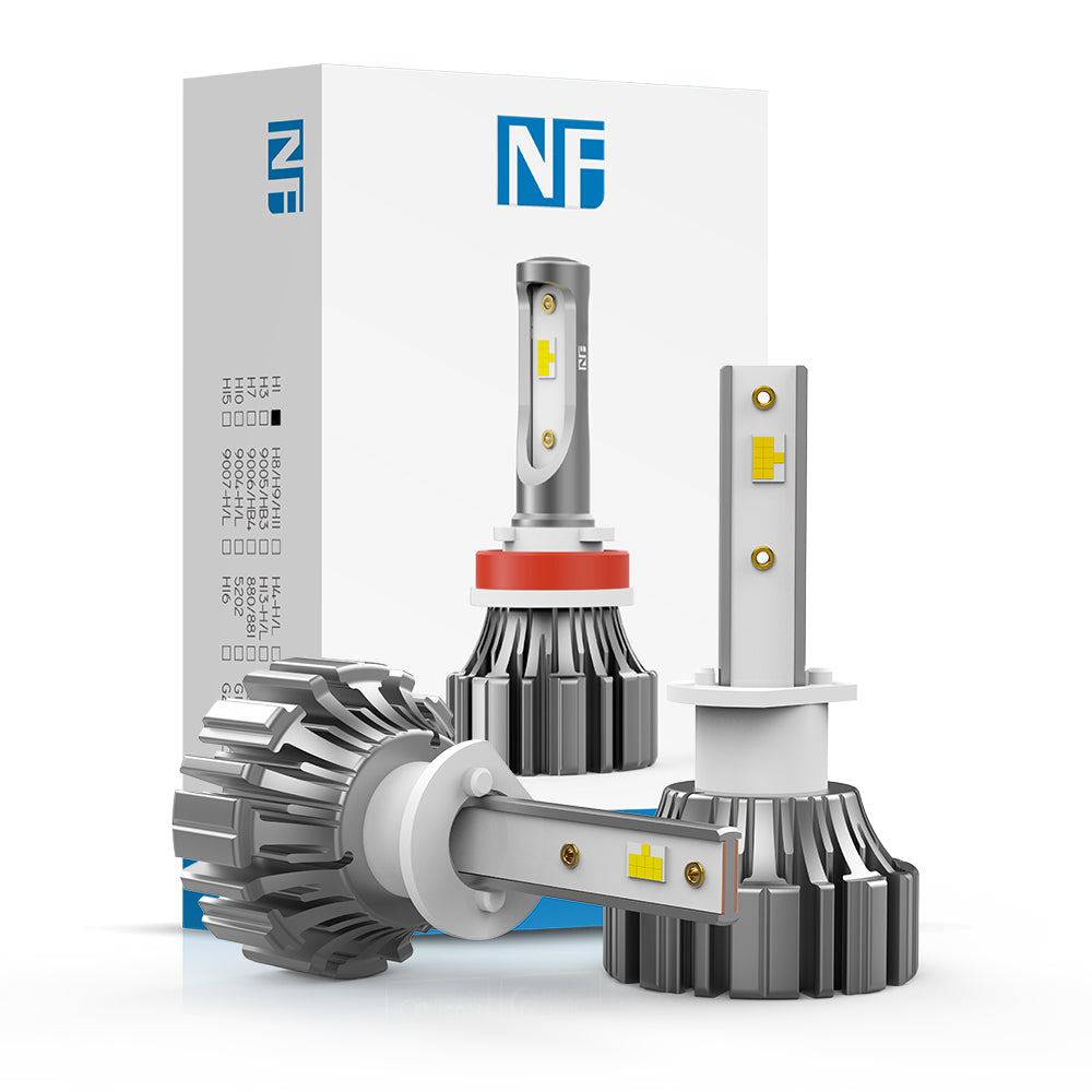 H1 Fanless LED Headlight Bulb 40W 4800LM | NAOEVO NF Series - NAOEVO