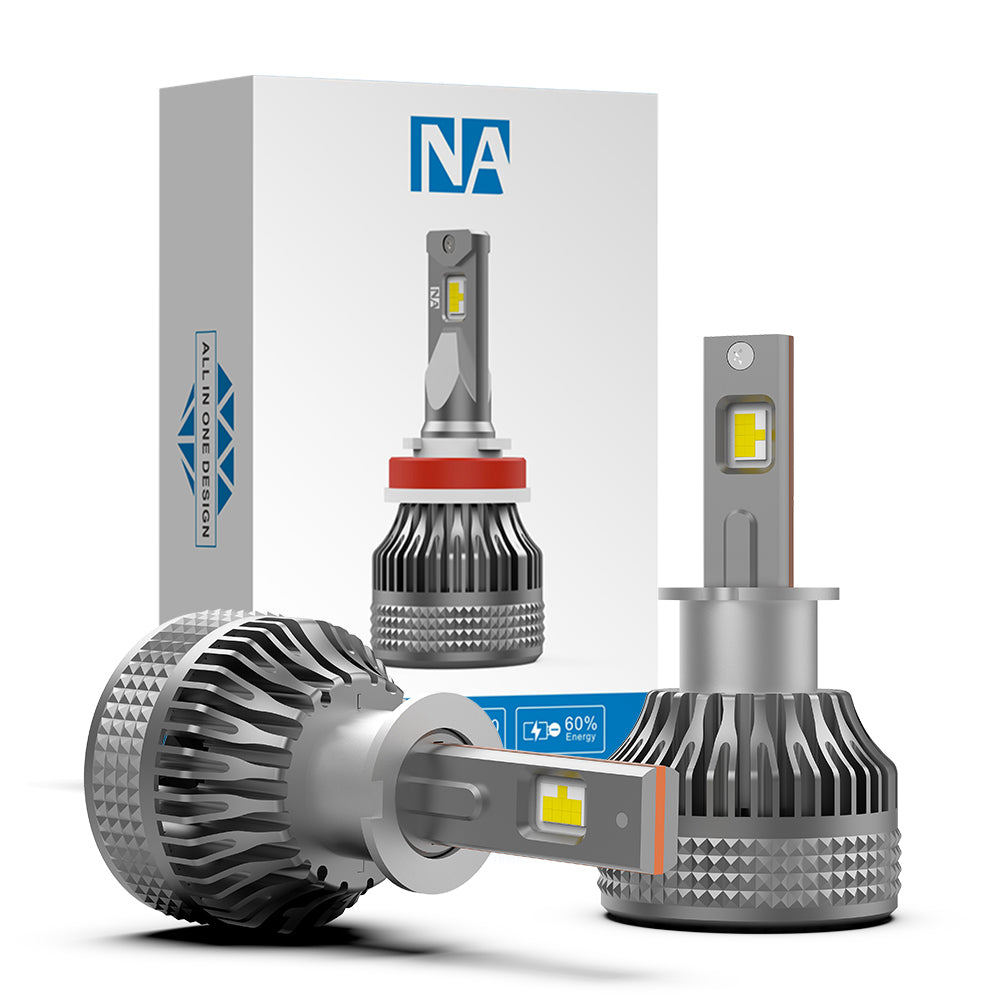 H3 LED Headlight Bulb 60W 7200LM White | NAOEVO NA Series - NAOEVO