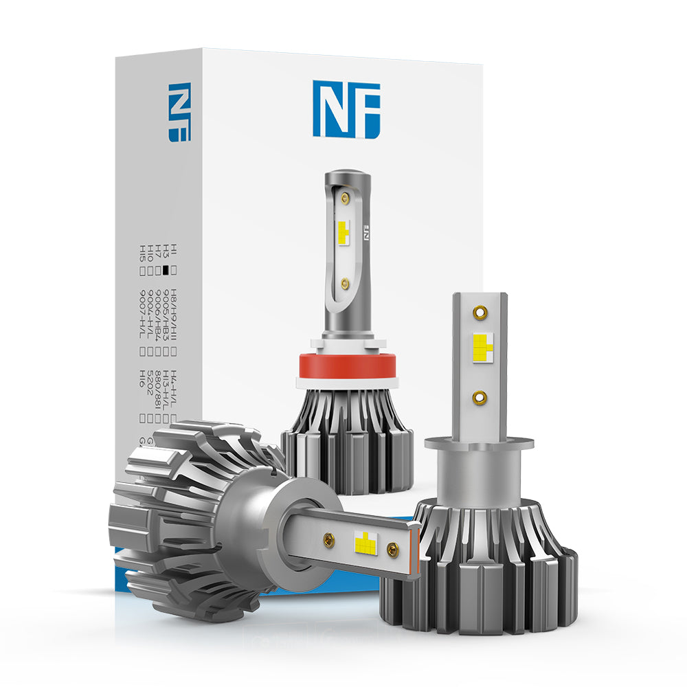 H3 Fanless LED Headlight Bulb 40W 4800LM | NAOEVO NF Series - NAOEVO