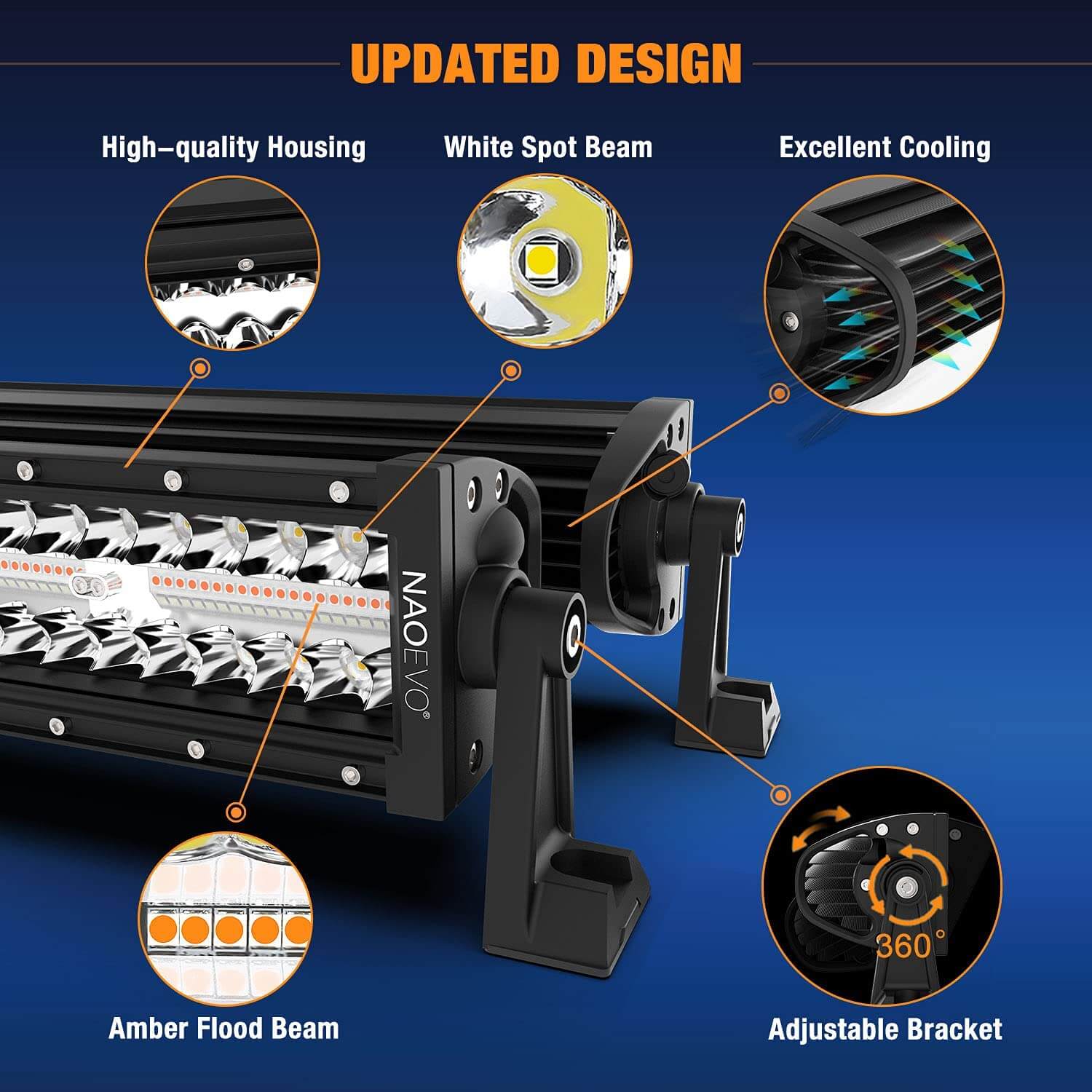42 inch curved Led light bar