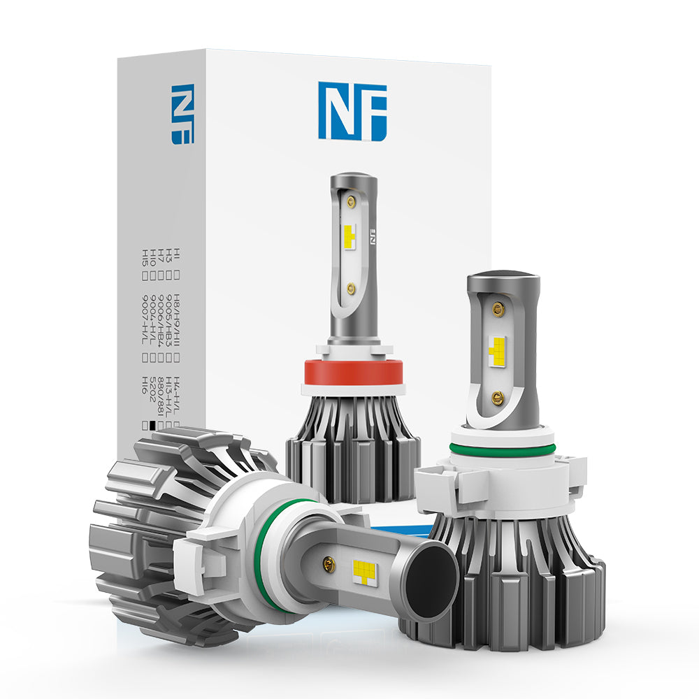 5202 Fanless LED Headlight Bulb 40W 4800LM | NAOEVO NF Series - NAOEVO