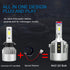 H7 LED Headlight Bulb Specially Made for Volkswagen Passat Golf GTI Tiguan, 7600LM 6000K All-in-One Conversion Kit - NAOEVO