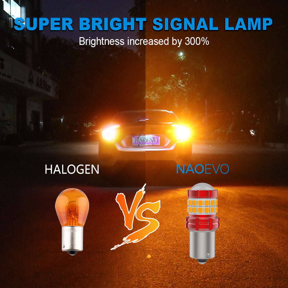 80W 7440 W21W 7443 W21/5W T20 High Power LED Reverse Light Turn Signal Bulb