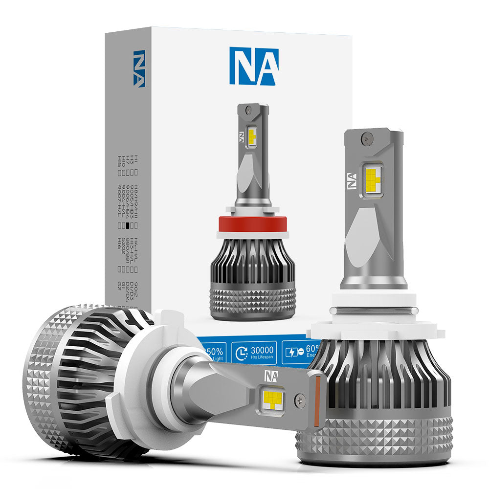 9006 LED Headlight Bulb 60W 7200LM White | NAOEVO NA Series - NAOEVO