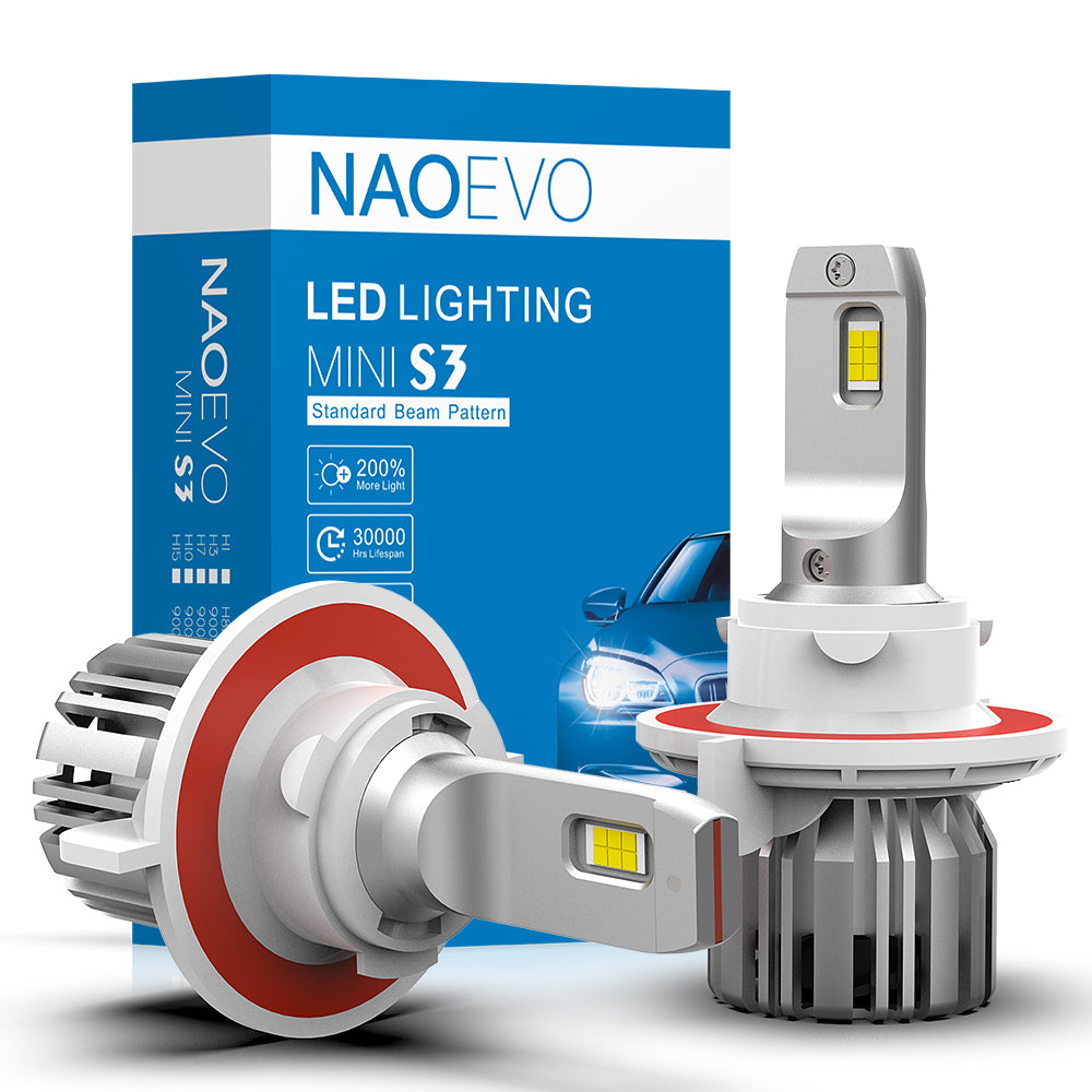 H13 LED Headlight Bulb 60W 7200LM | NAOEVO S3 Series - NAOEVO