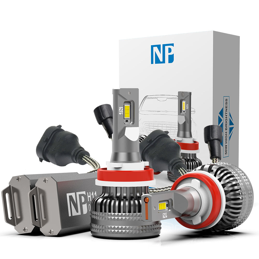 Powerful H11 H8 H9 LED Headlight Bulb 12000LM | NP Series - NAOEVO