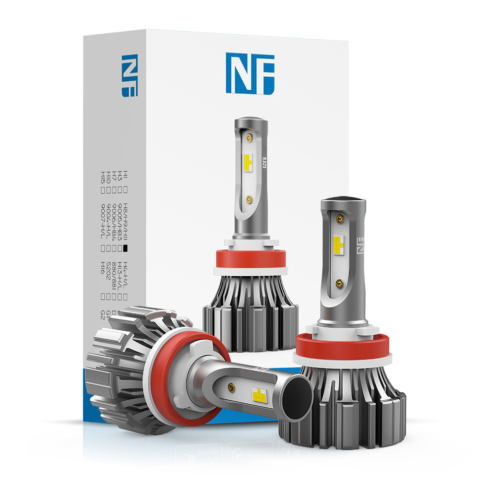 H8/9/11 Fanless LED Headlight Bulb 40W 4800LM | NAOEVO NF Series - NAOEVO
