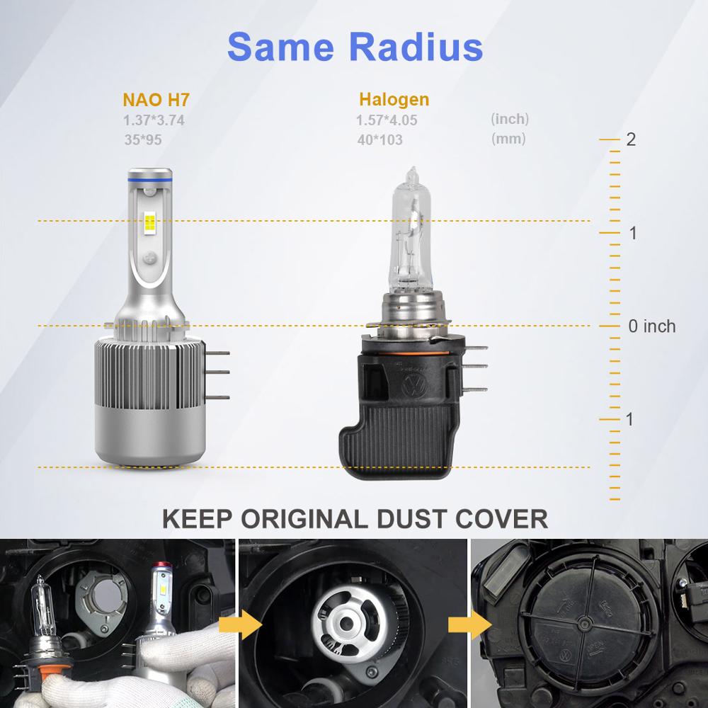 H15 LED Headlight Bulbs Super Bright LED Bulb Cool White 72W