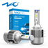 H15 LED Headlight Bulbs High Beam with DRL Super Bright White 6000K 72W 7600lm - NAOEVO