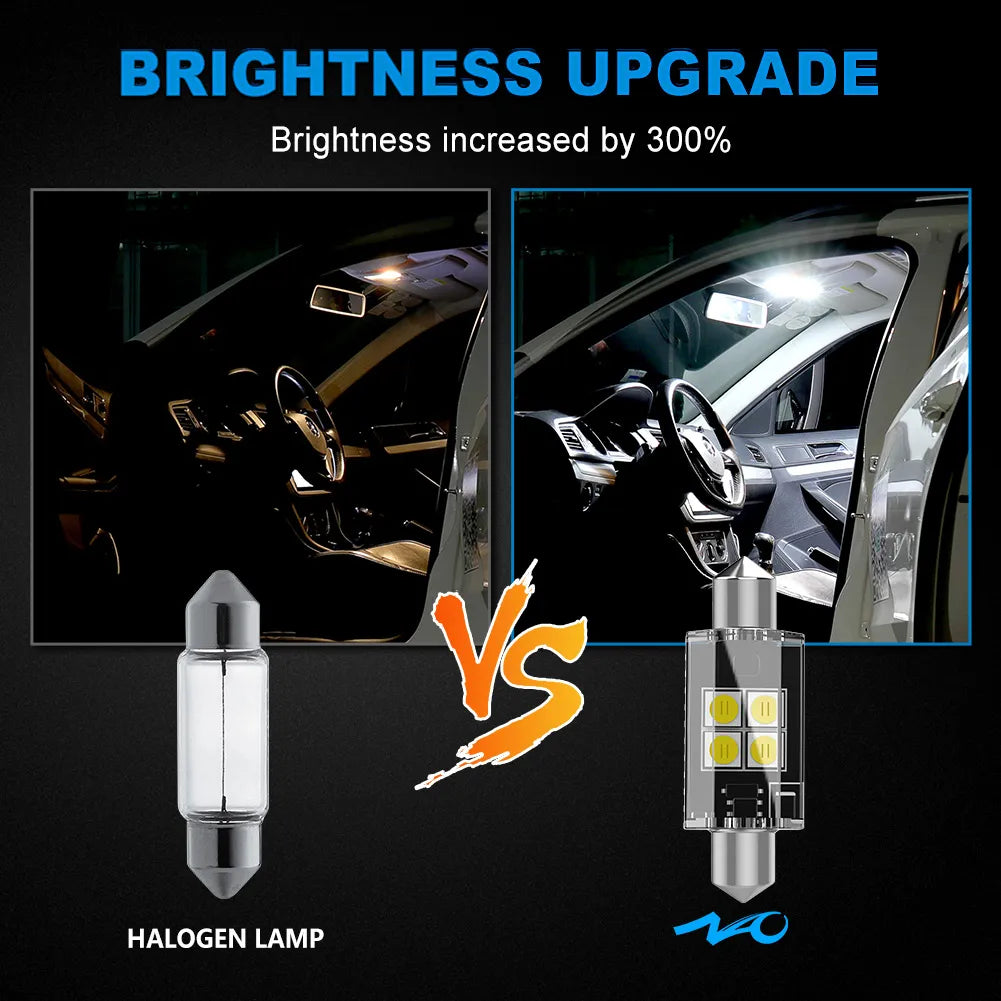 2 x LED-Lampen 6v C5W c7w - Glühfaden cob 2 x LED-Lampen 6v C5W c7w - Glühfaden cob