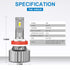 Brightest H3 LED Headlight Bulb 140W 16800LM White | NAOEVO ND Series - NAOEVO