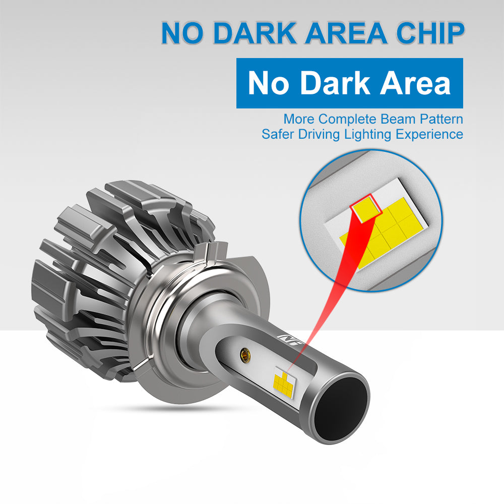 880/881 Fanless LED Headlight Bulb 40W 4800LM | NAOEVO NF Series - NAOEVO