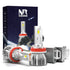 H8/9/11 LED Headlight Bulb 55W 6600LM White | NAOEVO NR Series - NAOEVO