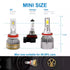 9012 LED Headlight Bulb 40W 4800LM 6500K White | NAOEVO NT Series, 2 Bulbs