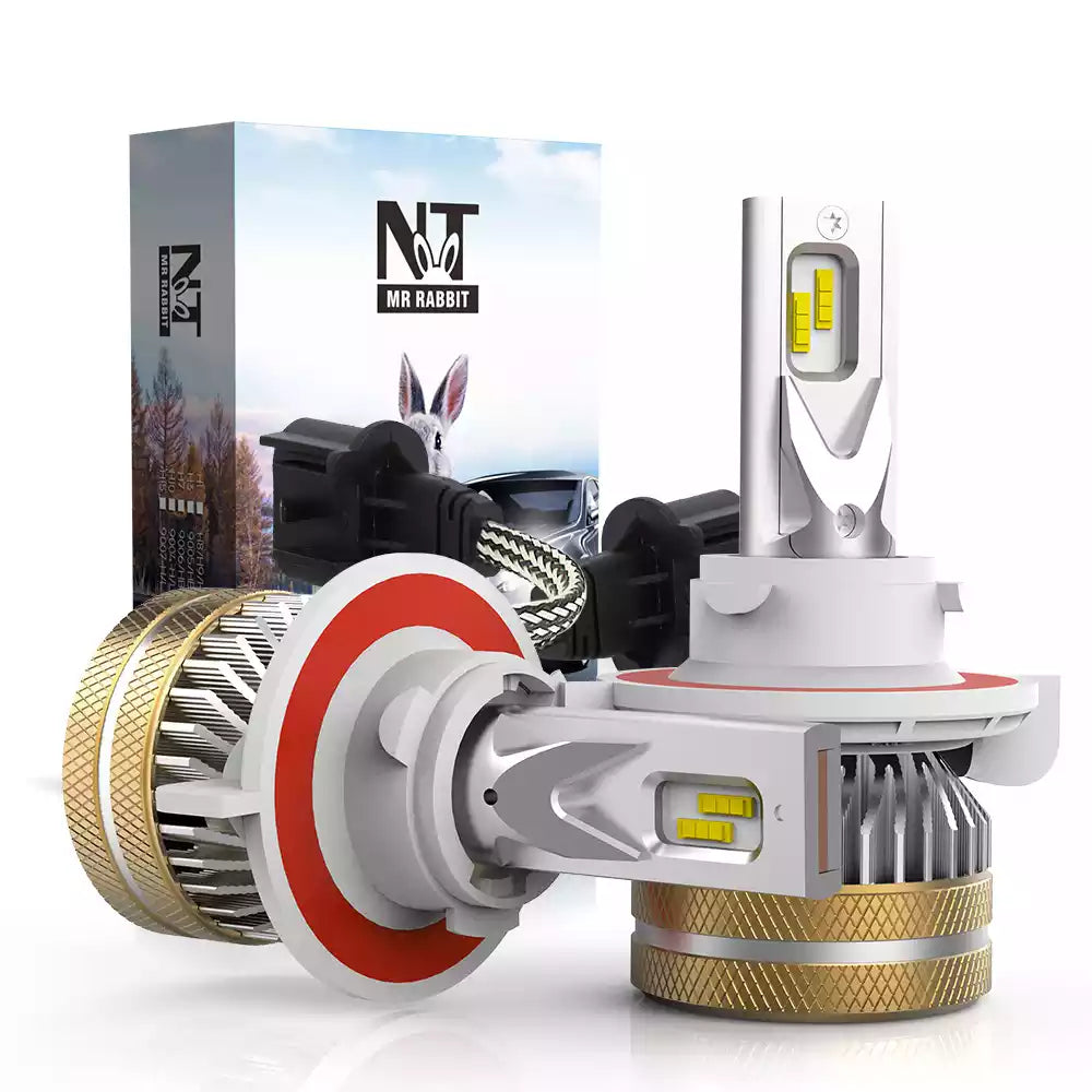 H13 LED Headlight Bulb 40W 4800LM 6500K White | NAOEVO NT Series